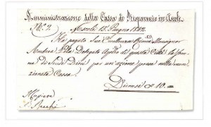 L’azione della Cassa di Risparmio acquistata il 15 giugno 1842 dal Delegato Apostolico Mons. Andrea Pila
